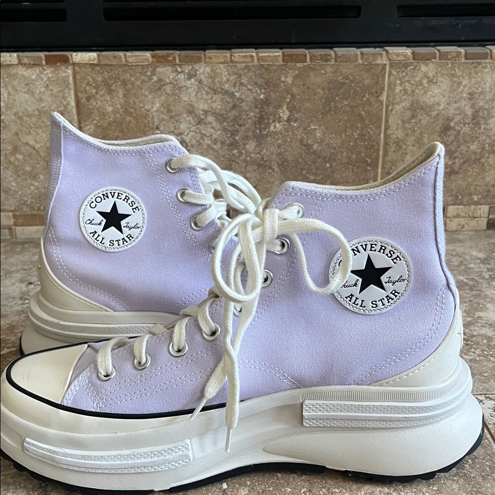 Converse Run Star Legacy CX Hi Light Purple Sneakers , Men’s 8.5, Women’s 10